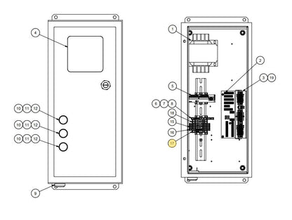 Star 4 LA Truk Stop Control Panel Replacement Parts (For Serial Number 61627800 and Higher)
