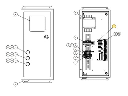 Star 4 LA Truk Stop Control Panel Replacement Parts (For Serial Number 61627800 and Higher)