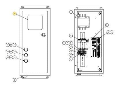 Star 4 LA Truk Stop Control Panel Replacement Parts (For Serial Number 61627800 and Higher)