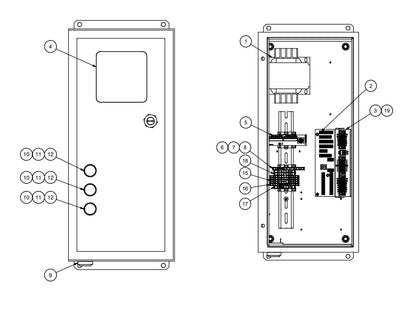 Star 4 LA Truk Stop Control Panel Replacement Parts (For Serial Number 61627800 and Higher)