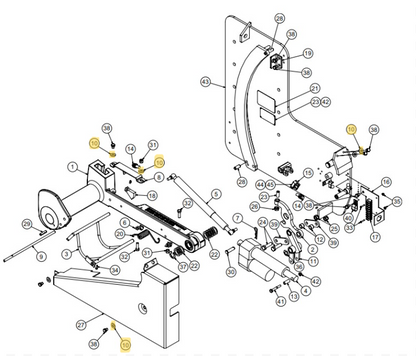 Star 4 LA Truk Stop Vehicle Restraint Replacement Parts (For Serial Number 61627800 and Higher)