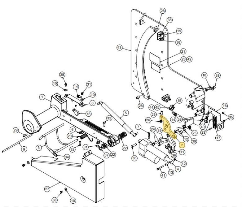 Star 4 LA Truk Stop Vehicle Restraint Replacement Parts (For Serial Number 61627800 and Higher)