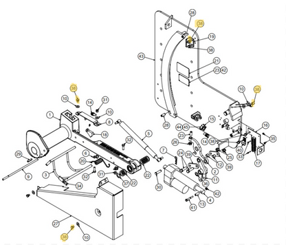 Star 4 LA Truk Stop Vehicle Restraint Replacement Parts (For Serial Number 61627800 and Higher)