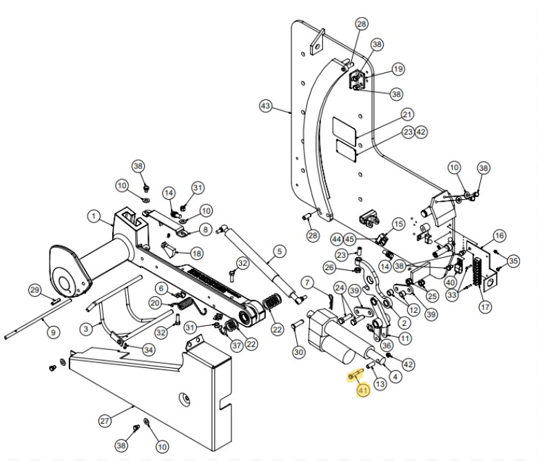 Star 4 LA Truk Stop Vehicle Restraint Replacement Parts (For Serial Number 61627800 and Higher)